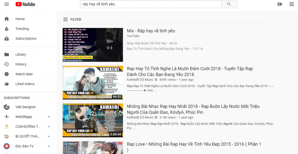 Phân tích SEO top video youtube